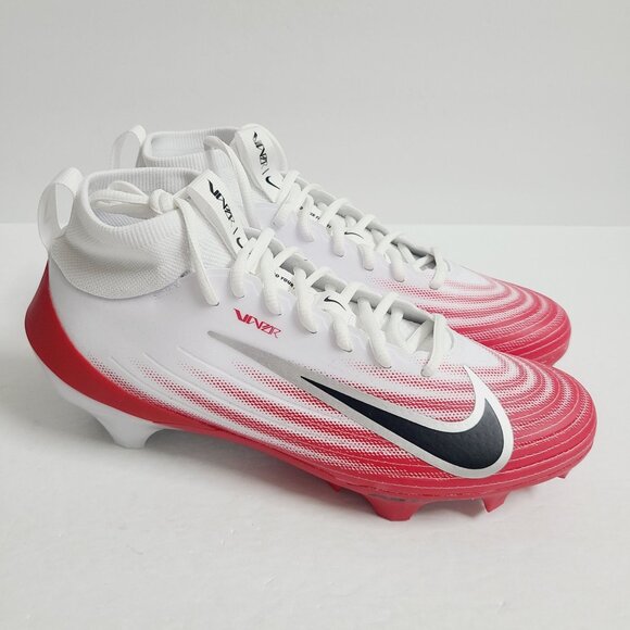 NEW Nike Air Zoom Vapor Pro 1 Football Cleats FB3298-102 Size 8.5 White Red main image 4